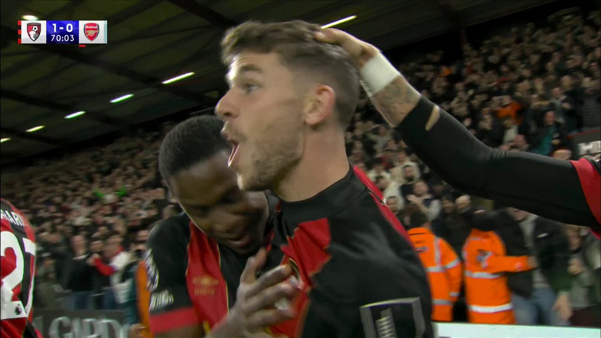 Substitute Ryan Christie with a SENSATIONAL finish for Bournemouth! 🔥