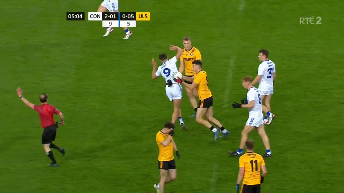 John Maher punished for not retreating after a free was awarded as the ball is moved forward 50m 📱 Updates: 📺 Watch on RTÉ2 and RTÉ Player #GAA
