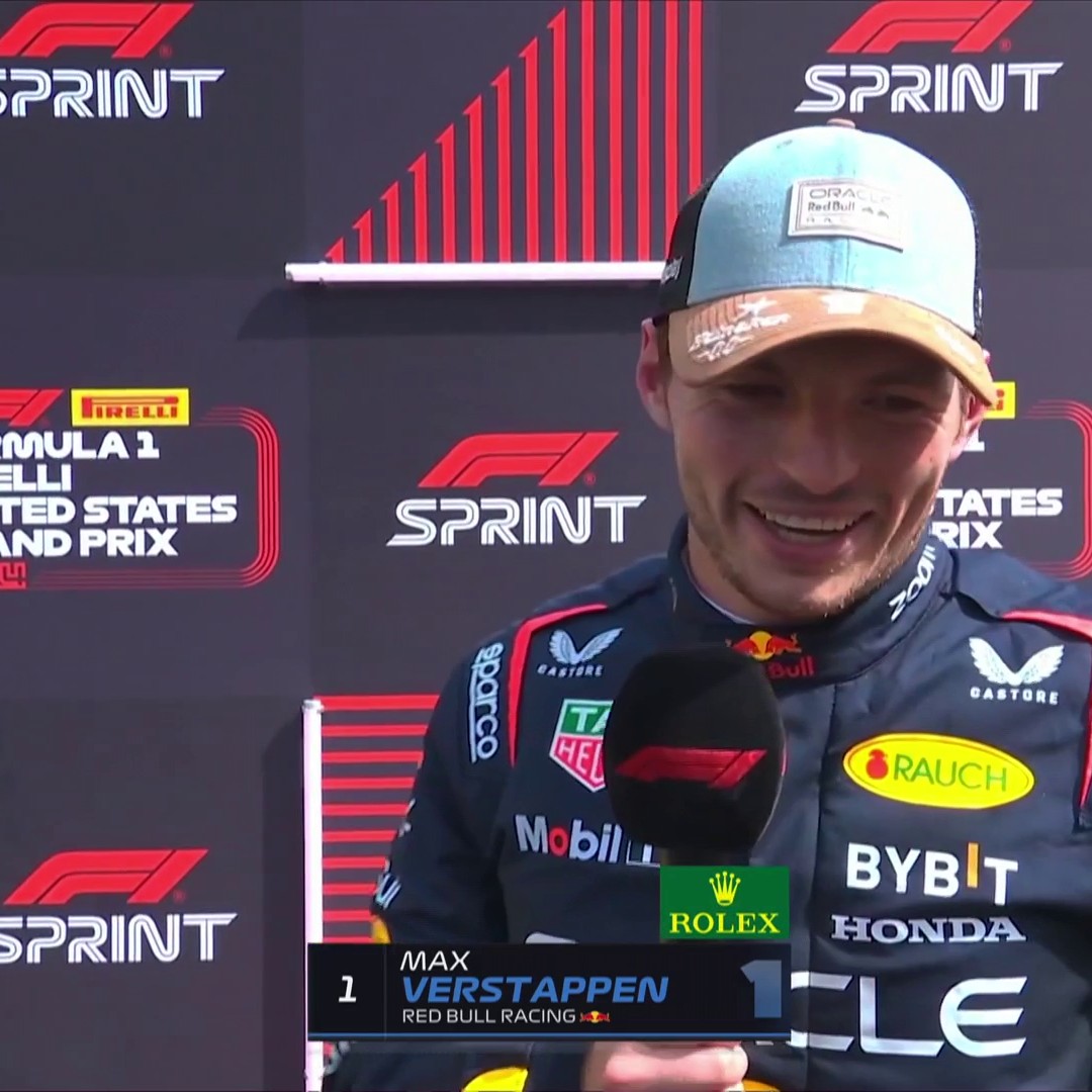 "Feels a bit like old times" 🔙 Max on his Sprint win 🏆