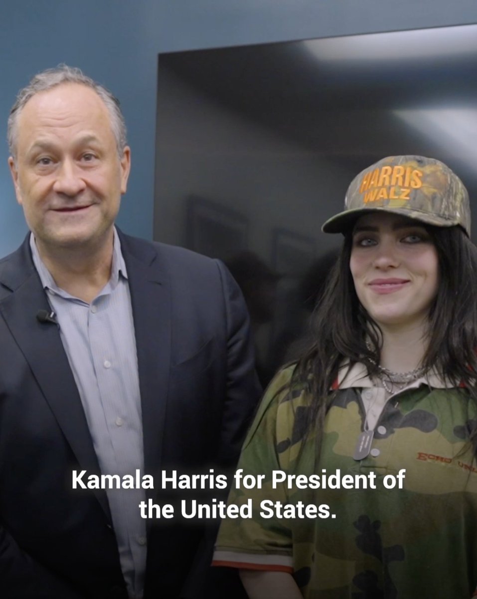 Billie and Finneas are voting early for Kamala and Tim. Make your plan to vote: