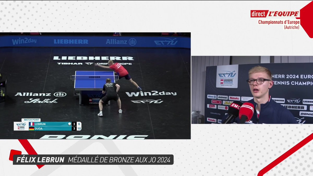 💬 Félix Lebrun raconte le carton rouge et confirme qu'il pourra jouer la finale avec son frère : « Je ne le referai plus. Ce n'est pas quelque chose que j'aime faire, pas l'image que j'ai envie de donner » #lequipeTTable