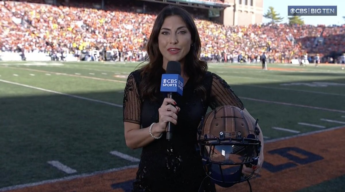 "These helmets are unreal. Each one hand-painted and air-brushed..." Jenny Dell breaks down the unique process of making Illinois Football's throwback helmets