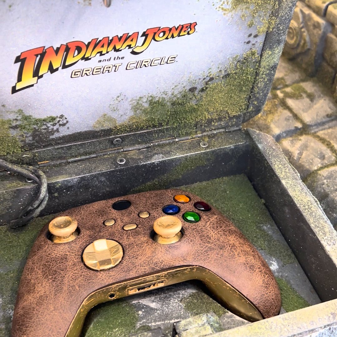 Watch as Troy Baker, Jack Doohan and Travis Willingham try to tackle the perplexing #IndianaJones puzzle box!
