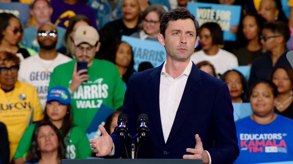 Sen. Jon Ossoff: You should hear what Republican senators say about Donald Trump when the microphones are off. They know the man is unfit for the presidency, but they mostly just fall in line. These Republican officials will not restrain him if he is returned to power. It's up to us to turn the page on Donald Trump once and for all