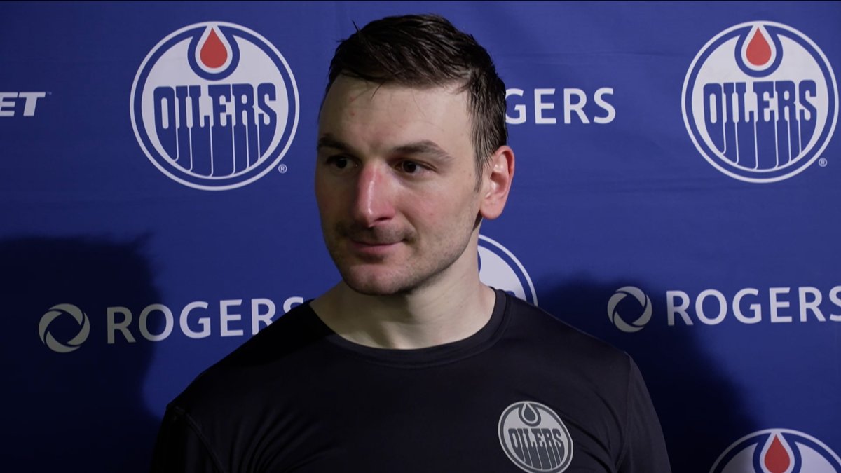 "We keep going there, we keep getting those chances around the net they're eventually going to fall. You can't get frustrated, you have to keep going there &amp; they'll go in." Zach Hyman spoke with the media about the lack of #Oilers goals. Enterprise | #LetsGoOilers