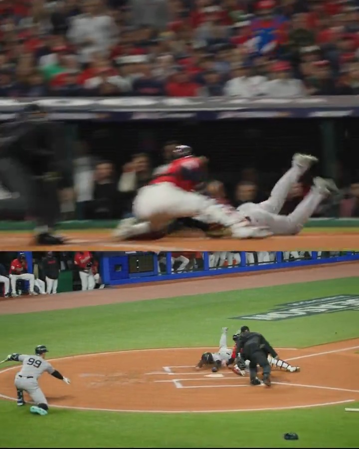 A perfect play at the plate 🤩 #ALCS