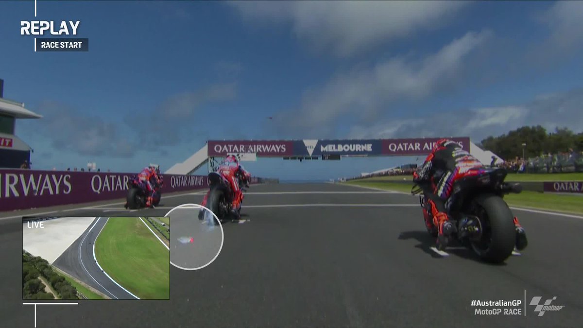 UNREAL! 🤯 Marc Márquez's own tear-off caused his botched start! 😮 #AustralianGP 🇦🇺