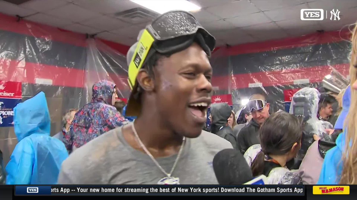 "PAY JUAN SOTO!" 😁💸 - Jazz Chisholm Jr. to Meredith Marakovits when asked what went through his mind when Juan Soto hit his clutch homer in the ALCS Gotham Sports