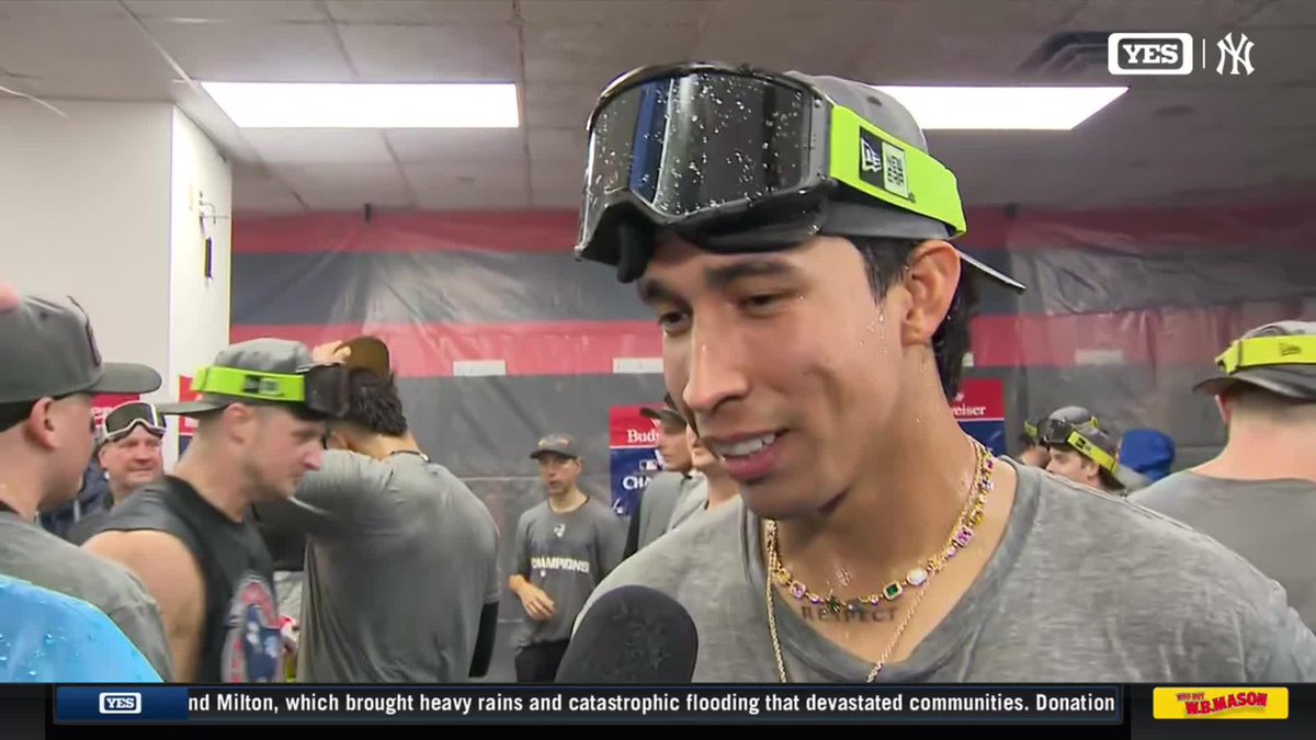 "We know how hard we've been working for this." - Oswaldo Cabrera to @M_marakovits on reaching the World Series after a long season Gotham Sports