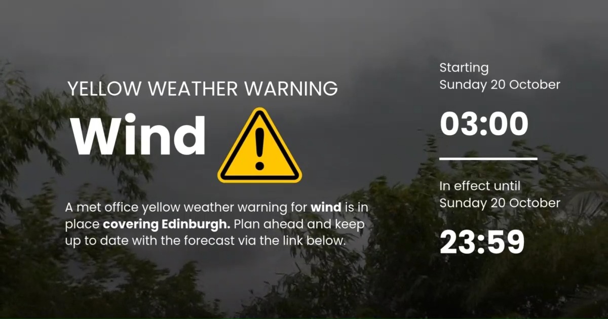 ⚠️ #StormAshley is forecast to bring strong winds and heavy rain. Princes Street Gardens will close on Sunday as a precaution. Latest info 👉