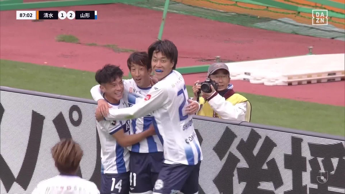 / 7分間の逆転劇 \ 昇格POへの執念が勝るか セットプレーから後藤優介が渾身のヘッド 🏆明治安田J2第35節 🆚清水×山形 📺 #DAZN ライブ配信中 #清水山形