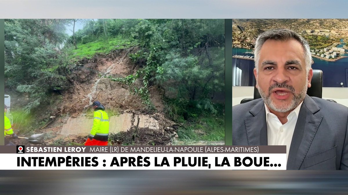Sébastien Leroy, maire de Mandelieu-la-Napoule, affirme : «Depuis des années, on dénonce le fait qu'il n'y a pas de stratégie nationale en France sur l'aménagement du territoire face aux inondations» dans #HDProsWE