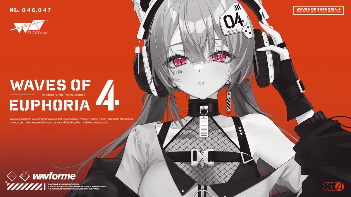 【#M3秋 New Release】 Waves of Euphoria 4 「CLASSICAL TO MODERNISM」をテーマにしたトランスコンピレーション第4弾。 web: Release: 2024.10.27 M3 2024 Autumn (委託販売となります) 第二展示場 あ-09a “Fenmie Music”様 第二展示場 か-11ab “Diverse System”様