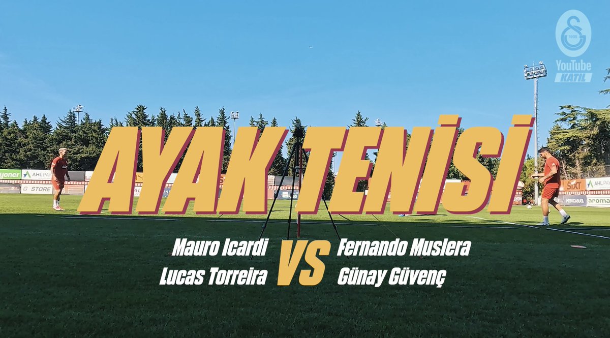 ⚽️ Ayak Tenisi | Mauro Icardi &amp; Lucas Torreira 🆚 Fernando Muslera &amp; Günay Güvenç Sen de hemen KATIL, kulübümüze ait en özel anları ve içerikleri kaçırma! ✅ Tamamını izlemek için ▶️