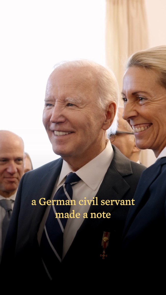 Germany has taught us all that change is possible. Thank you, President Steinmeier and Chancellor Scholz for the choices you have made when it mattered most. And thank you for this incredible honor.