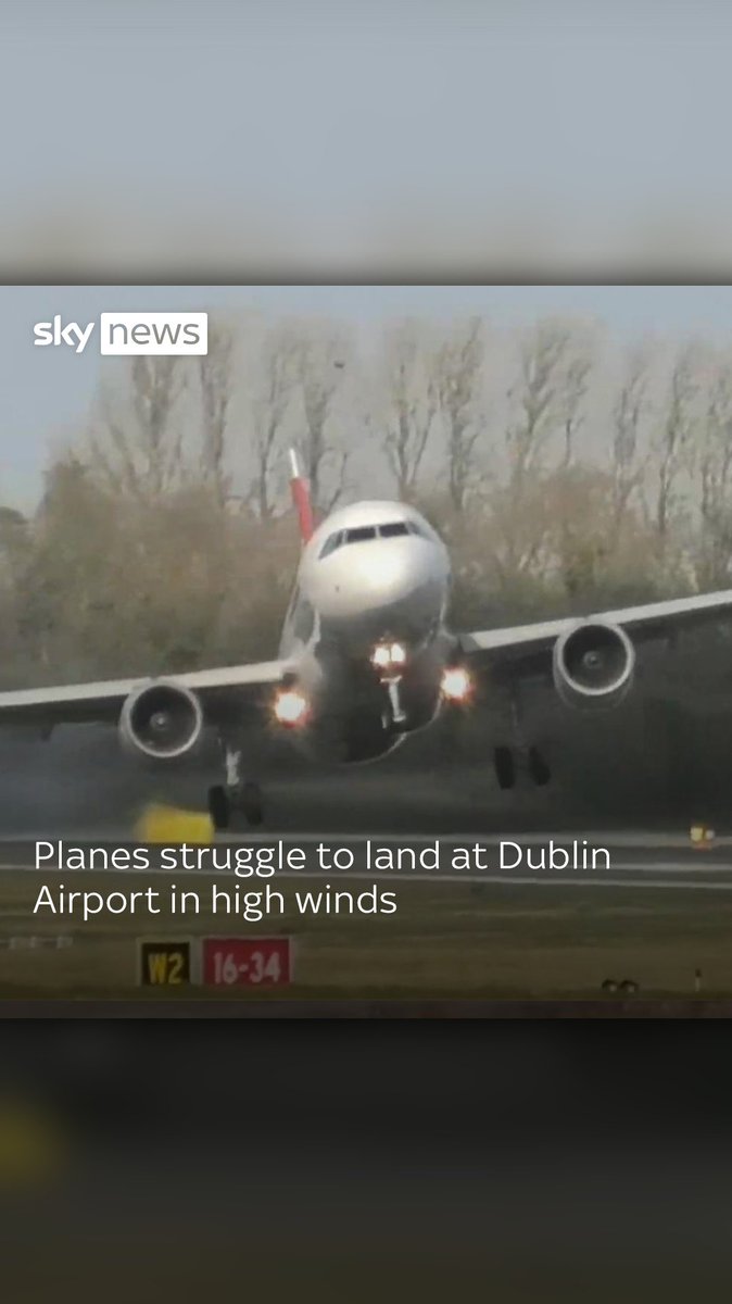 ✈️ Planes struggled to land at Dublin Airport this afternoon as Storm Ashley battered parts of the UK and Ireland. The Met Office said the storm will 'likely' create a danger to life with winds of up to 80mph in some areas of the country.