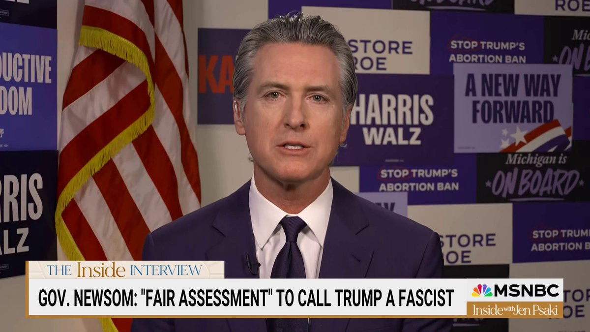 .Gavin Newsom on working with Trump during a natural disaster: “People need to understand this. We had to make calls. We had to grovel with him, who personally needed a call to do the right thing... He's the most un-American nominee in my lifetime.”