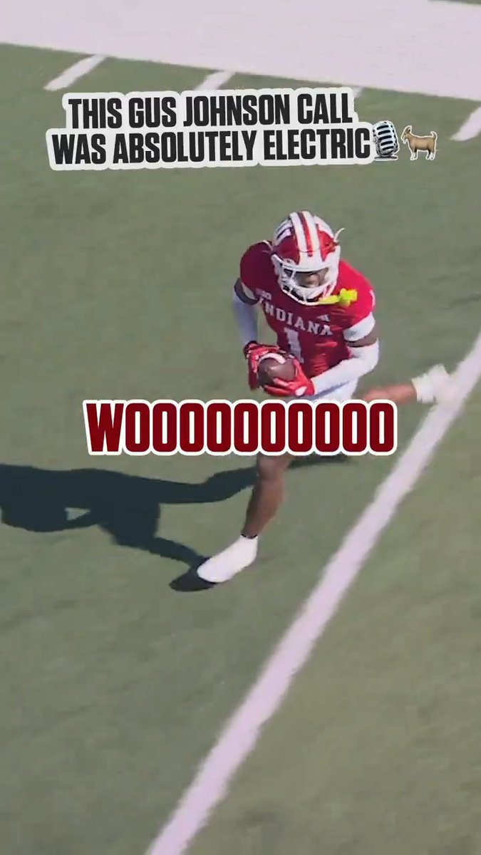 🗣️ "IU! AMERICA, THEY'VE GOT A FOOTBALL TEAM NOW! AND THEY CAN PLAY!" Only Gus Johnson can make a big moment like this even better 🔥🎙️ Indiana Football | Big Noon Kickoff