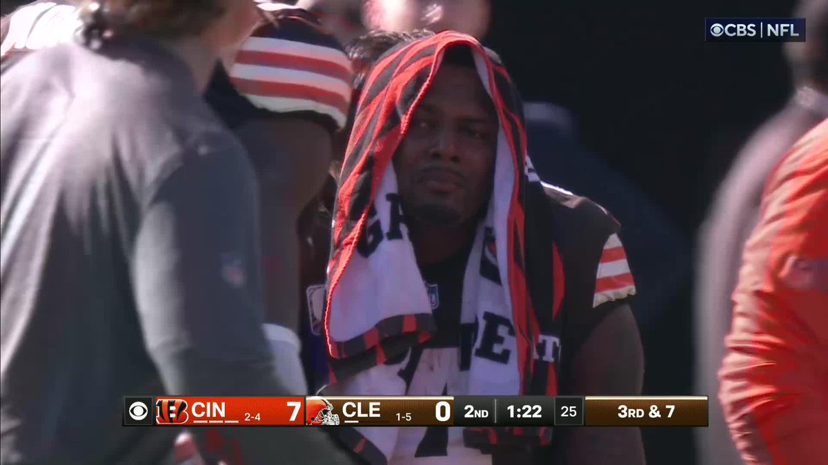 Deshaun Watson was in tears as he was carted off the field.