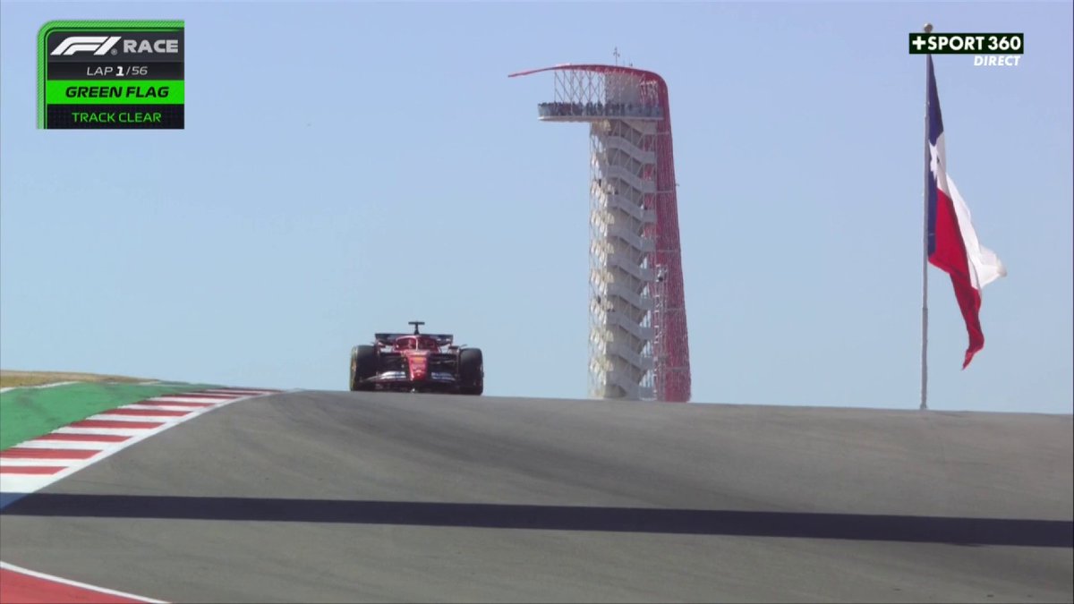 C'EST PARTI ⚡️ CHARLES LECLERC PREND LA TÊTE DU #USGP 🇺🇸 #F1