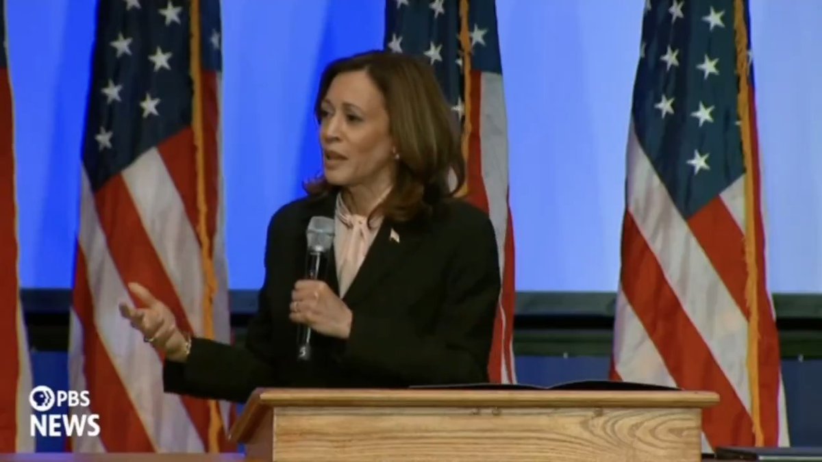 Vice President Harris: Faith is a verb. It is something that manifests itself in our actions, our deeds, and our service. Our strength is not based on who we beat down. It is based on who we lift up. That's not what we see from the other side in this election