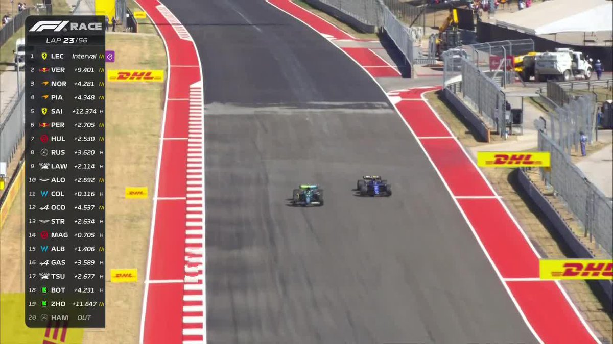 Tremendo momento en el GP de Estados Unidos: Franco Colapinto 🇦🇷 vs. Fernando Alonso para pasar a P10.
