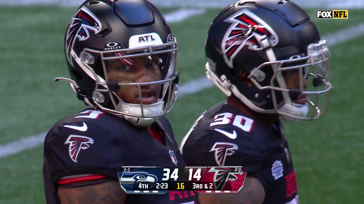 Michael Penix Jr. is in at QB for the Falcons