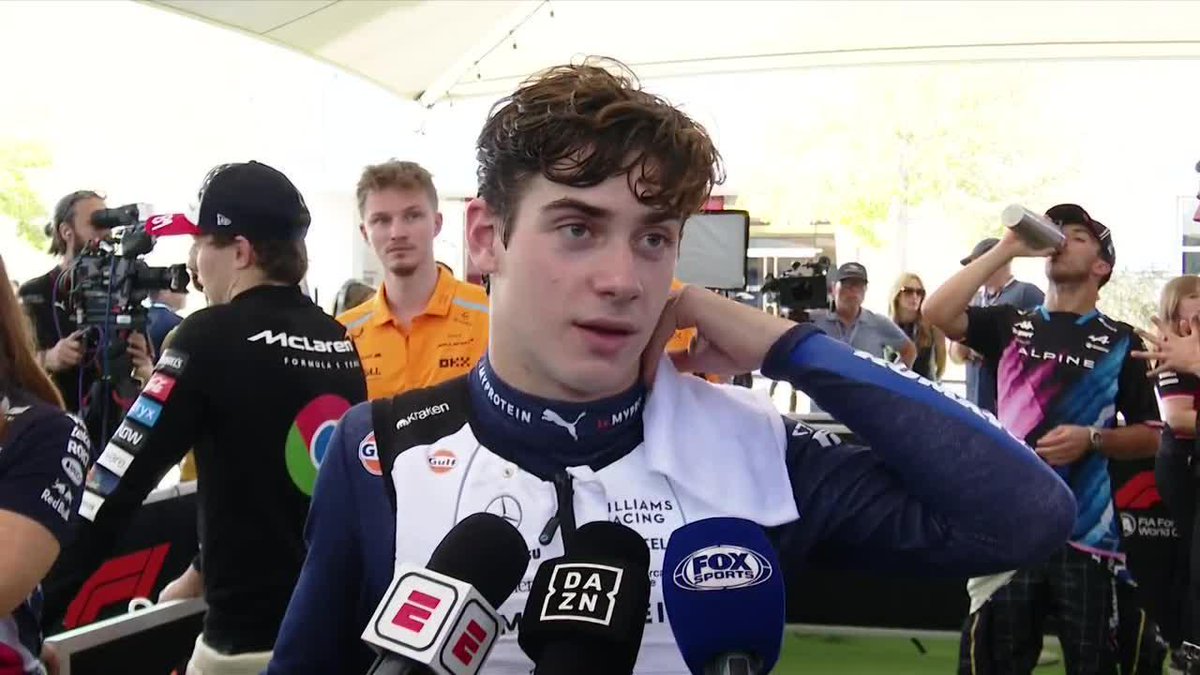 🇦🇷🎙Las palabras de Franco post carrera: "El equipo no quería salir con gomas duras pero los convencí así que si el año que viene si no tengo butaca me hago ingeniero". 😅 #F1