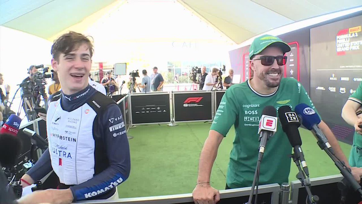 Otro capítulo de Franco Colapinto 🇦🇷 con Fernando Alonso. 😁