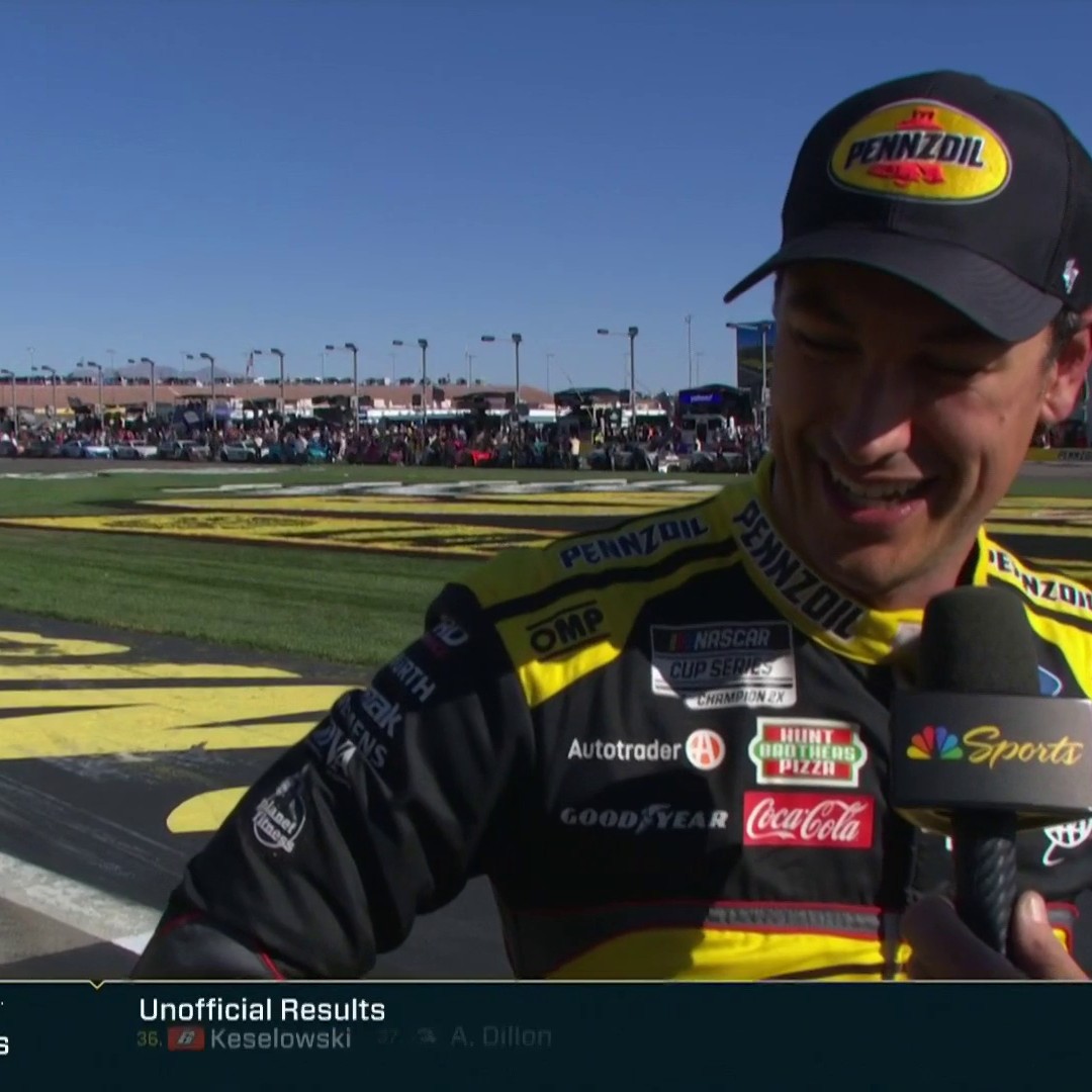 Last week, Joey Logano was unofficially OUT of the #NASCARPlayoffs before Alex Bowman was disqualified. This week, he's unofficially in the Championship 4 for the sixth time in his career.