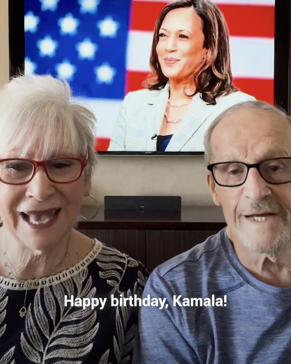 Happy Birthday, Kamala. From, your loving in-laws: Mike and Barb.