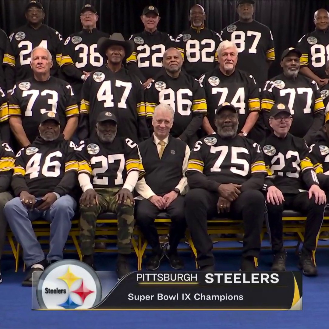 Absolute LEGENDS. Lynn Swann, Mean Joe Greene, and the @Steelers’ Super Bowl IX team are in the building for SNF. 📺 NBC & Peacock