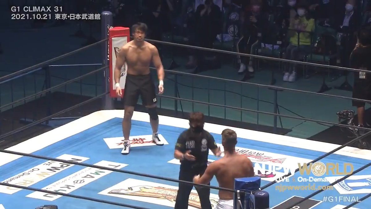 3 years ago today: Katsuyori Shibata made his shocking in-ring return when he had an unannounced 5 minute grappling rules match against Zack Sabre Jr. at the G1 Climax 31 finals! #njpw 柴田勝頼 / Katsuyori Shibata
