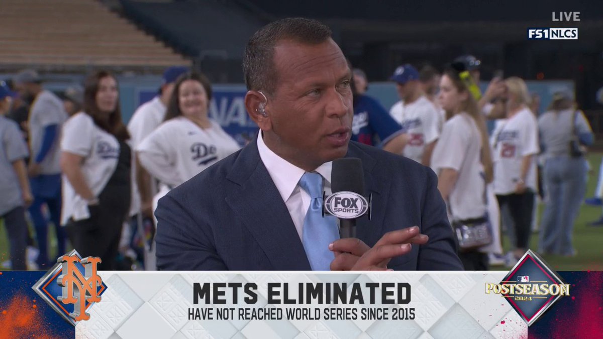 "If you're the Mets, and they are a stock, I'm buying as much as I can right now." Alex Rodriguez believes the future is very bright for the #Mets after their run to the NLCS this year.