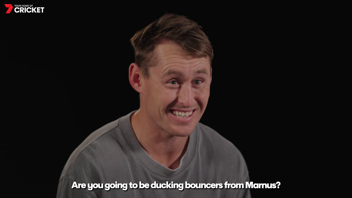 .The Grade Cricketer asks Marnus Labuschagne: 'Do you think the nation wants to see you bowl?' And we're off to the races from there ๐