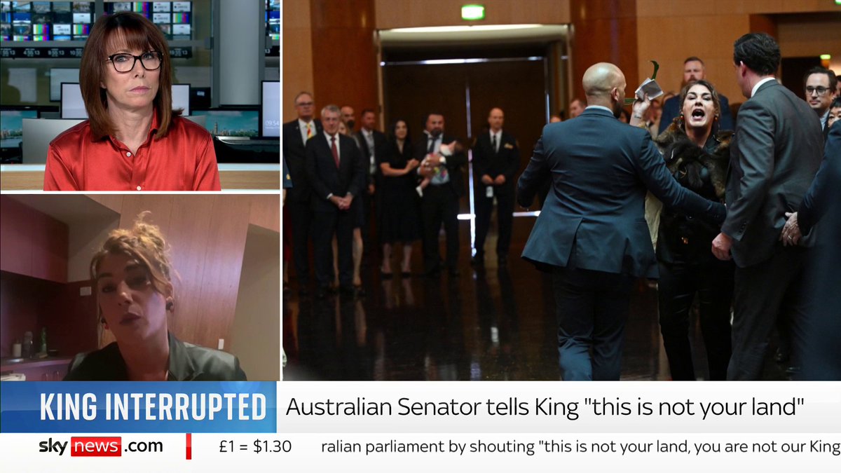"The King is not our sovereign, the King lives in your country, he's from your country, he can't be our King." Kay Burley asks Independent Senator Senator Lidia Thorpe about heckling the King in Australia's parliament. 📺 Sky 501 and YouTube