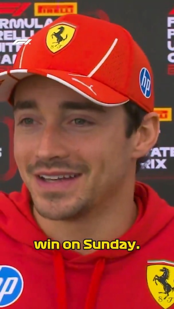 Birthday gift requested, birthday gift delivered 🎁 #F1 #USGP Charles Leclerc