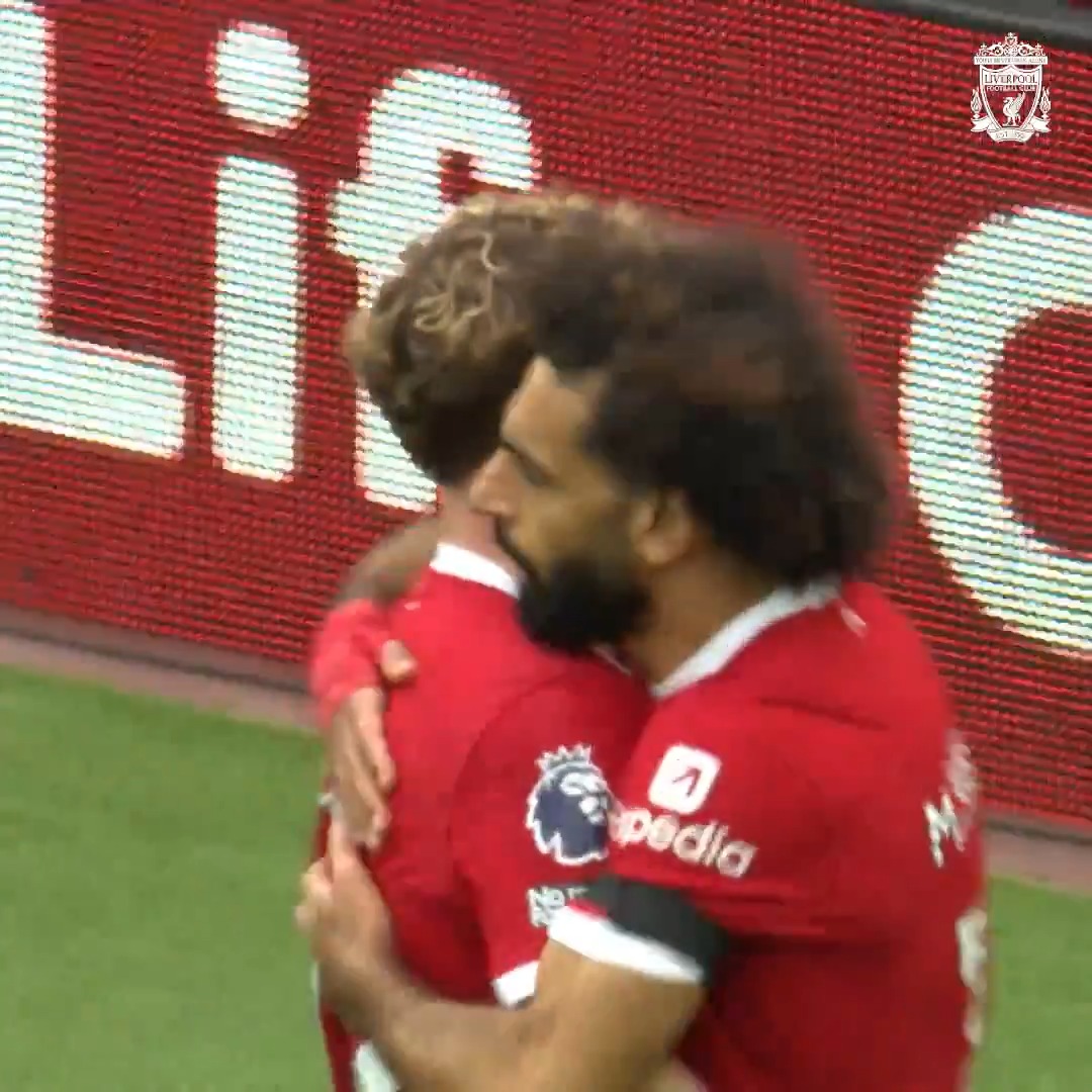 Quick on the counter ⚡️ Salah scored his second in a derby day win one year ago ✊🔴