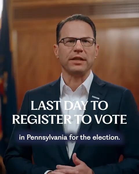 Pennsylvania, today is the voter registration deadline! Register to vote here: 🗳️