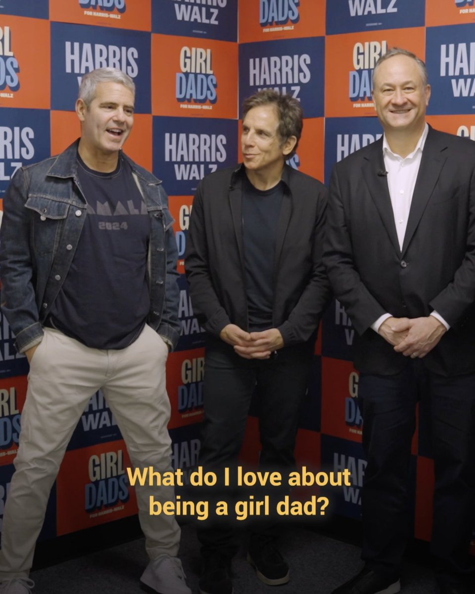 Being a girl dad is a gift. It’s also one of the reasons Ben Stiller and Andy Cohen are voting for Kamala Harris.