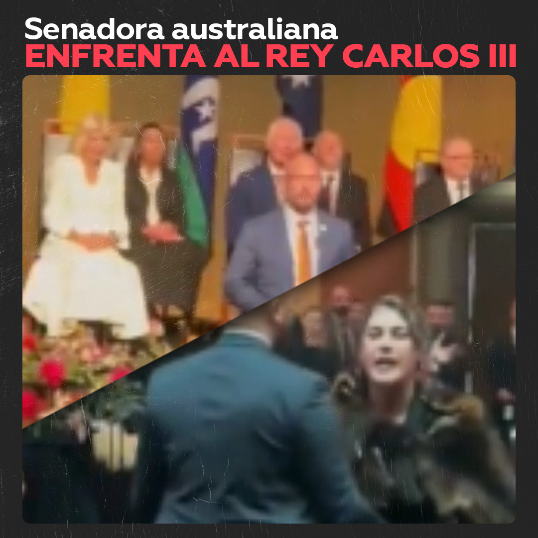 🤴El rey Carlos III de Inglaterra y su esposa son recibidos calurosamente en Australia. “Usted no es nuestro rey” y “esta no es su tierra”, gritó una senadora australiana. 🎥 Más videos en Rumble 👉