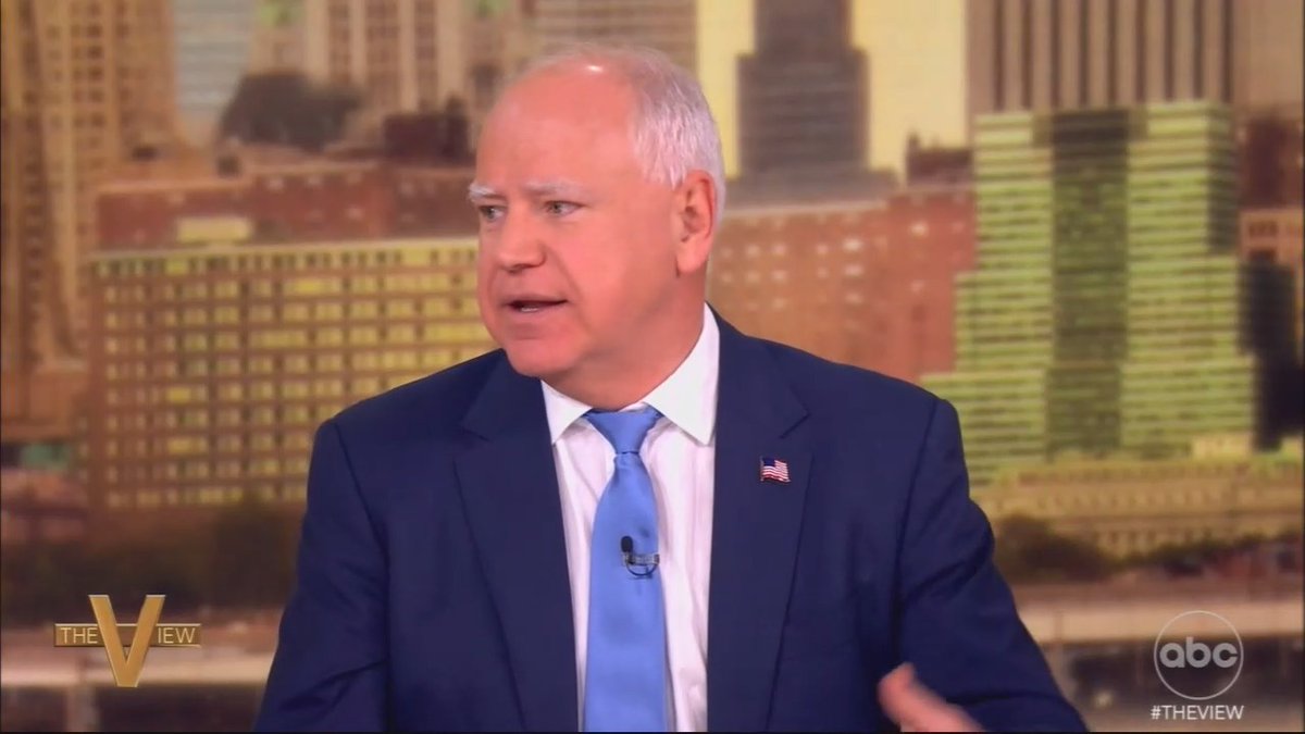 Gov. Walz: Donald Trump's handlers are saying he's exhausted. Well so are we. Americans are exhausted with his chaos