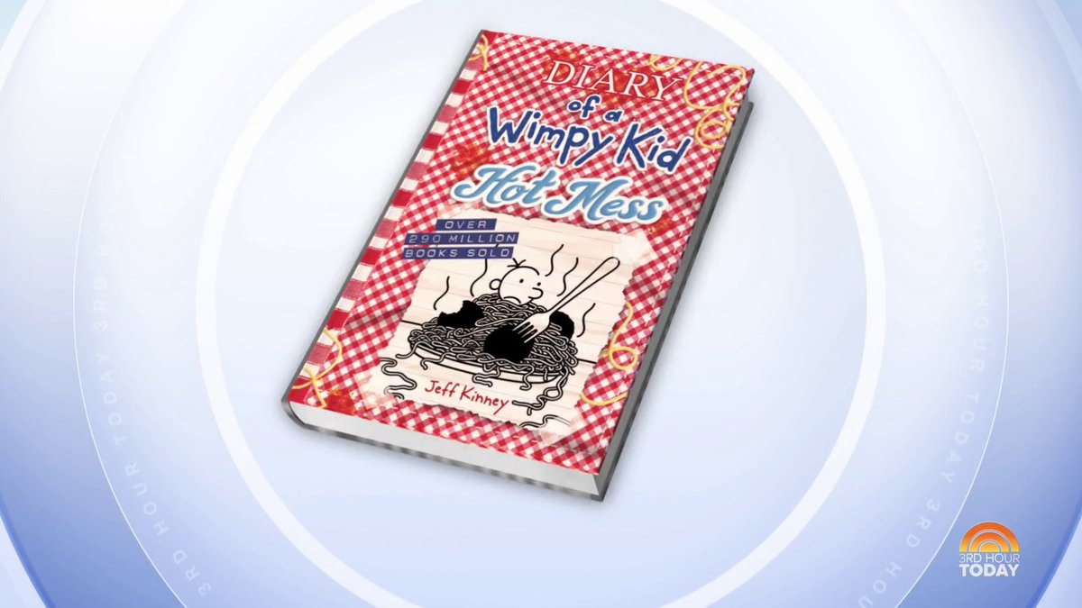 Jeff Kinney Jeff Kinney shares details about the 19th book in the “Diary of a Wimpy Kid” series “Hot Mess” that follows a Heffley family vacation and surprises the 3rd hour crew with an illustration of them!