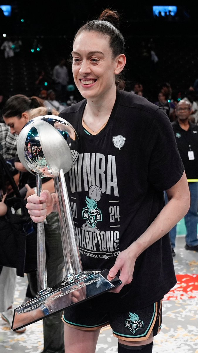 “There's no feeling like it.” Breanna Stewart reacts after the New York Liberty won their first WNBA championship with a thrilling OT victory over the Minnesota Lynx.