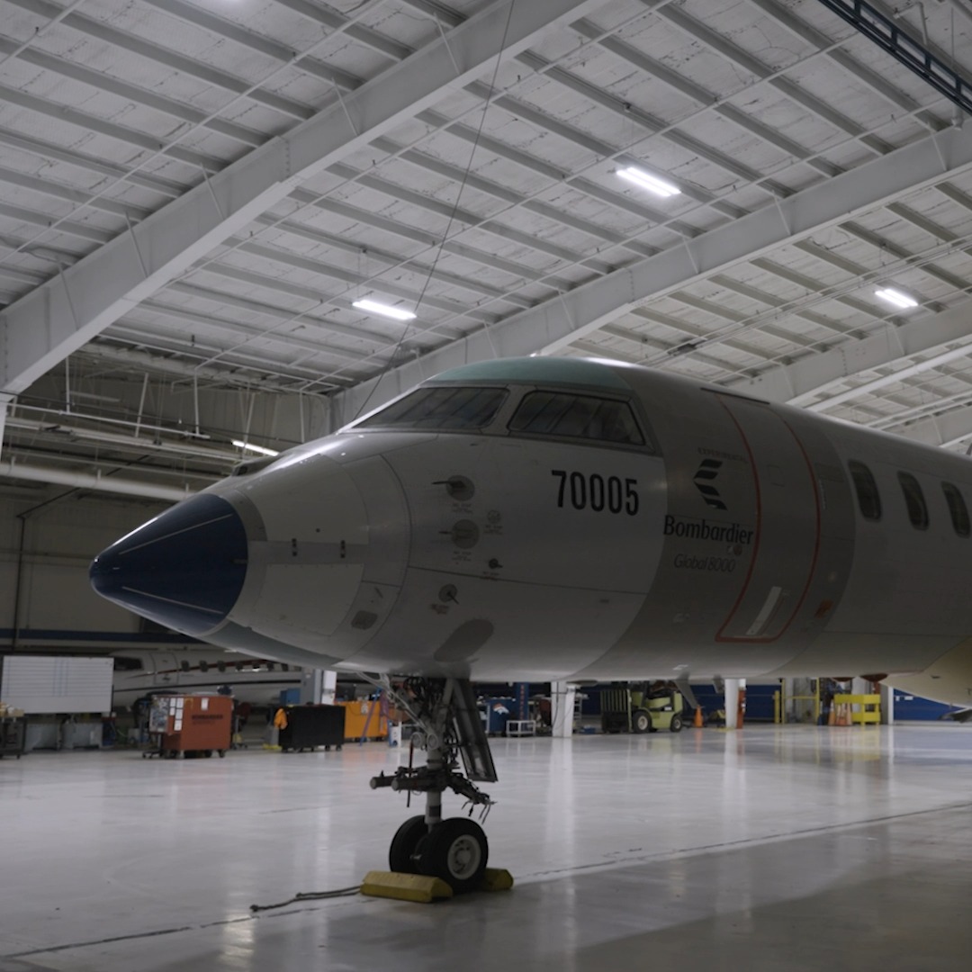Get ready to #CatchTheMach! Our Bombardier #Global8000 business jet, the fastest civil aircraft since Concorde, is set for its entry into service in 2025. Look out for our Global 8000 Flight Test Vehicle (FTV) featuring our new Mach symbol on the tail and witness history in motion!