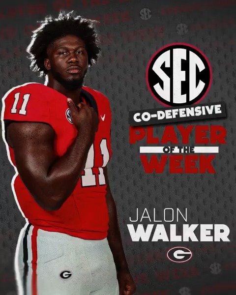 🏈 SEC Defensive Player of the Week: WK 8 🐶 Jalon Walker Georgia Football x #SECFB