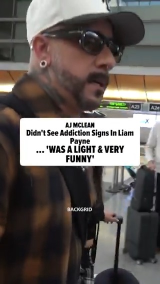 #AJMcLean is remembering #LiamPayne as "a light" in his life following the singer's recent death ... looking back on their time together. Watch his full interview here: 💔 #RIP (🎥: Backgrid)