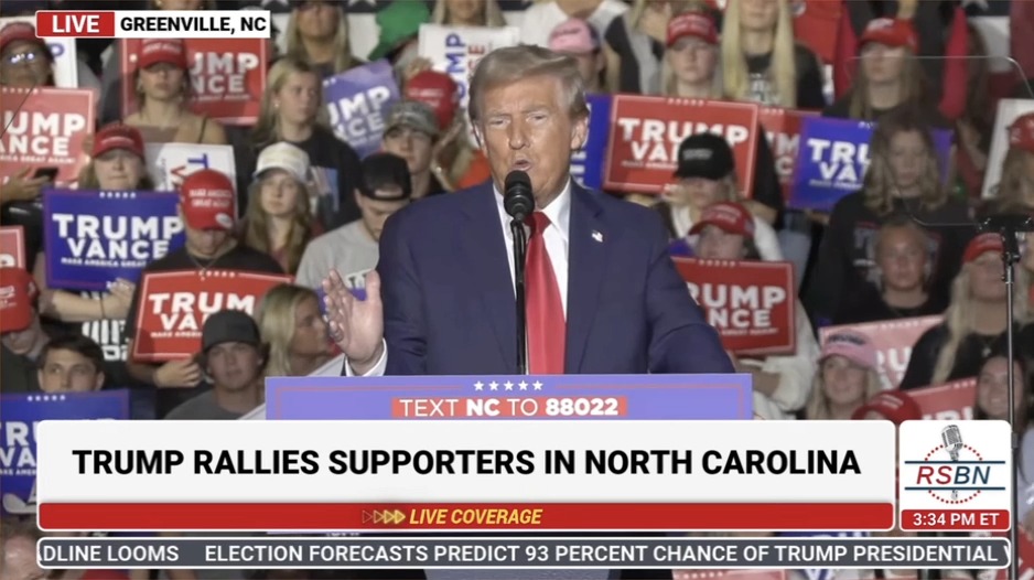Trump: The one thing I can't get used to is hydrogen. You know, you know, the story with hydrogen, it's great until it blows up, in which case you're not recognizable. Even guys, strong guys like this, they call your mom or your wife. Is it a mom or? Oh, look at that. Oh, I know them. Very wealthy parents. That's nice. You know, I know them. No, your kids wouldn't be recognizable. That's not a good thought. How's my son doing? Well he tried the new hydrogen…