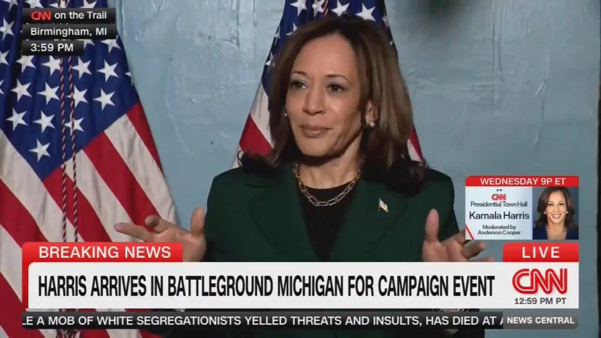 Vice President Harris: Donald Trump does not believe we should raise the federal minimum wage. I do. And now an independent analysis has found that Donald Trump's plan would cause Social Security to run out in six years. That would be catastrophic for seniors