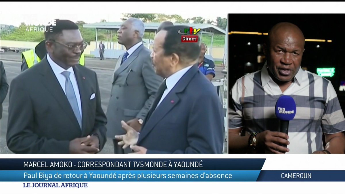 Paul Biya est de retour au pays ! Après de nombreuses rumeurs suscitées par sept semaines d'absence et d'inquiétude, le président camerounais a été accueilli par une foule en liesse.